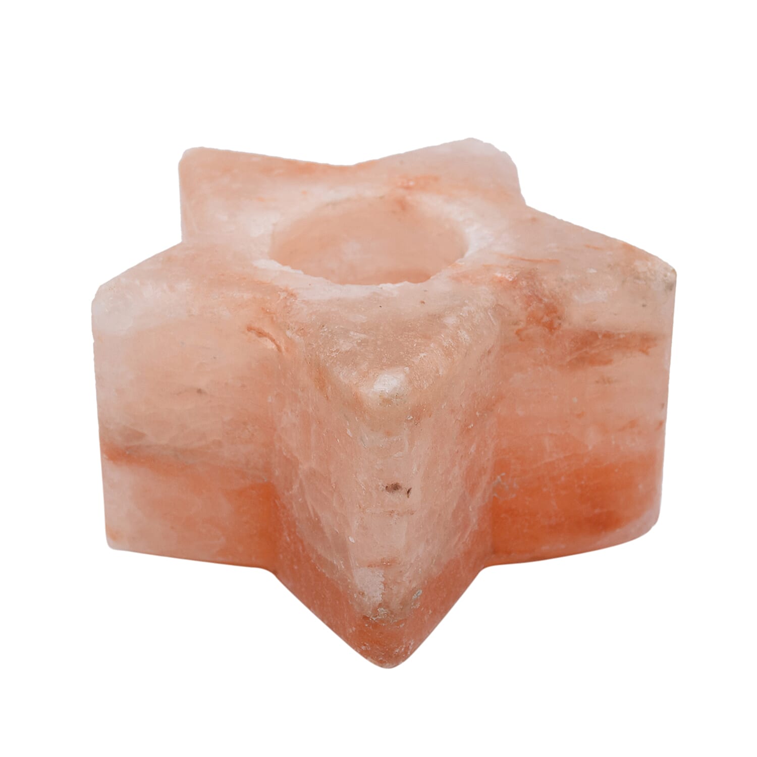 Himalayan Salt Tea Light Star Shaped Candle Holder (Dimensions: 10.1x10.1x6.2 Cm)