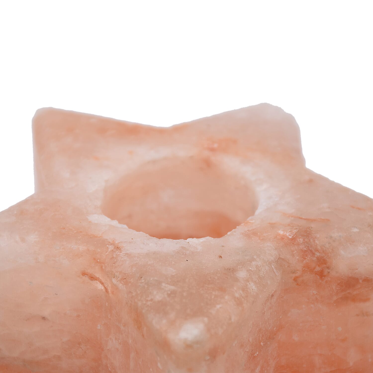 Himalayan Salt Tea Light Star Shaped Candle Holder (Dimensions: 10.1x10.1x6.2 Cm)