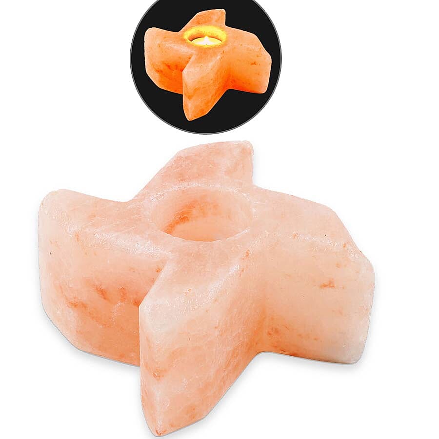 Himalayan Salt Tea Light Windmill Shape Candle Holder