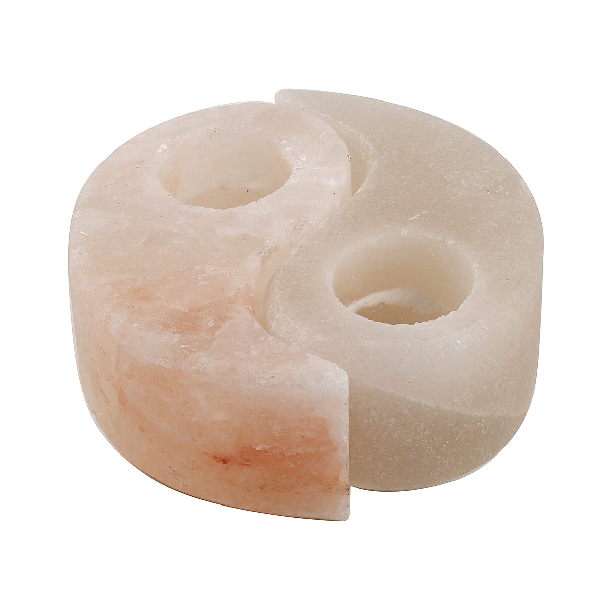 Himalayan Salt Tea Light Yin-Yang Shaped Candle Holder