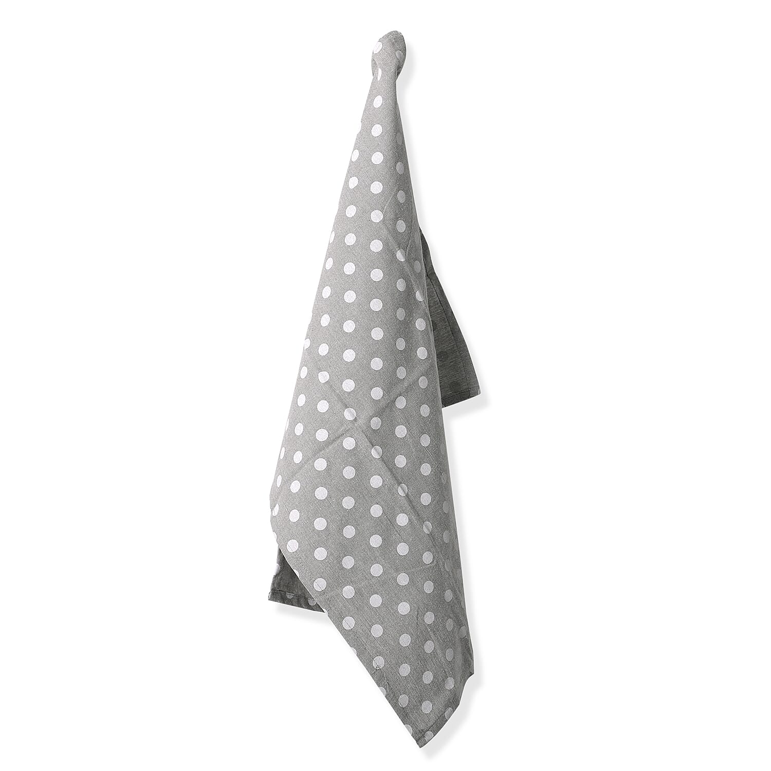Set of 6 - 100% Cotton Polka Dot Printed Kitchen Towels (50x70cm) - Blue, Black an Grey
