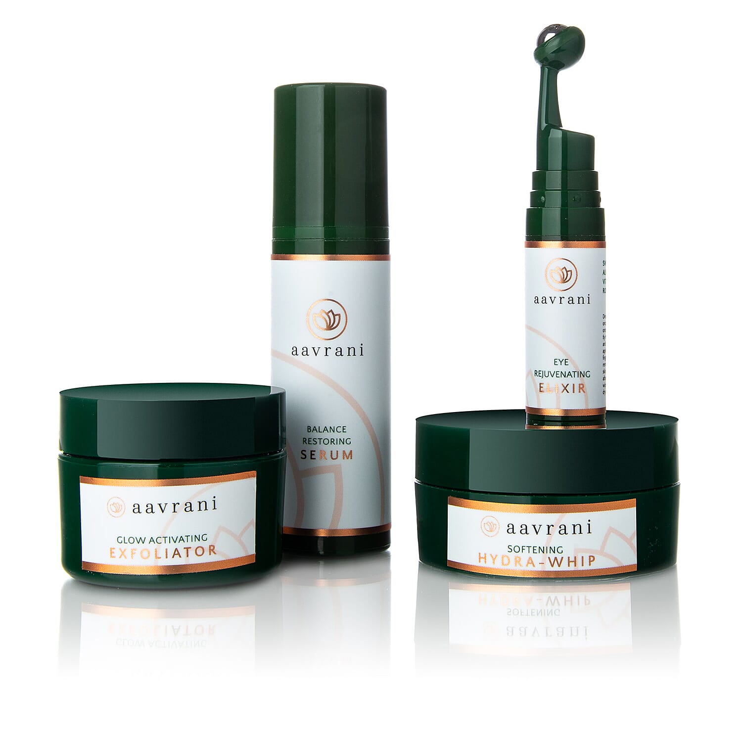 Aavrani Ritual Discovery Set (Incl.Facial Exfoliator, Serum, Moisturizer & Eye Serum)