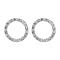 ELANZA Simulated Diamond Earrings (with Push Back) in Sterling Silver