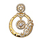 ELANZA Simulated Diamond and Simulated Pearl Pendant in Yellow Gold Overlay Sterling Silver