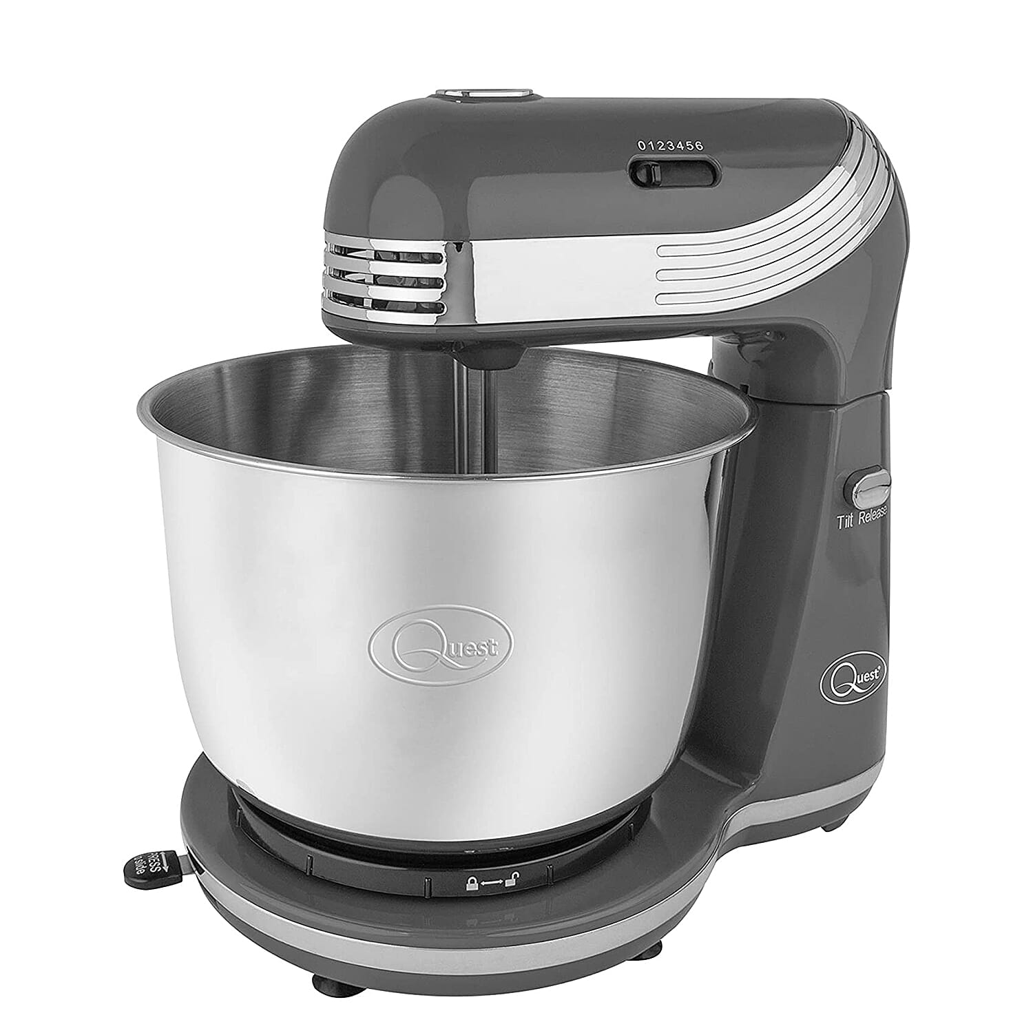 Compact Stand Mixer - 6 Speed - Grey - 250 Watts