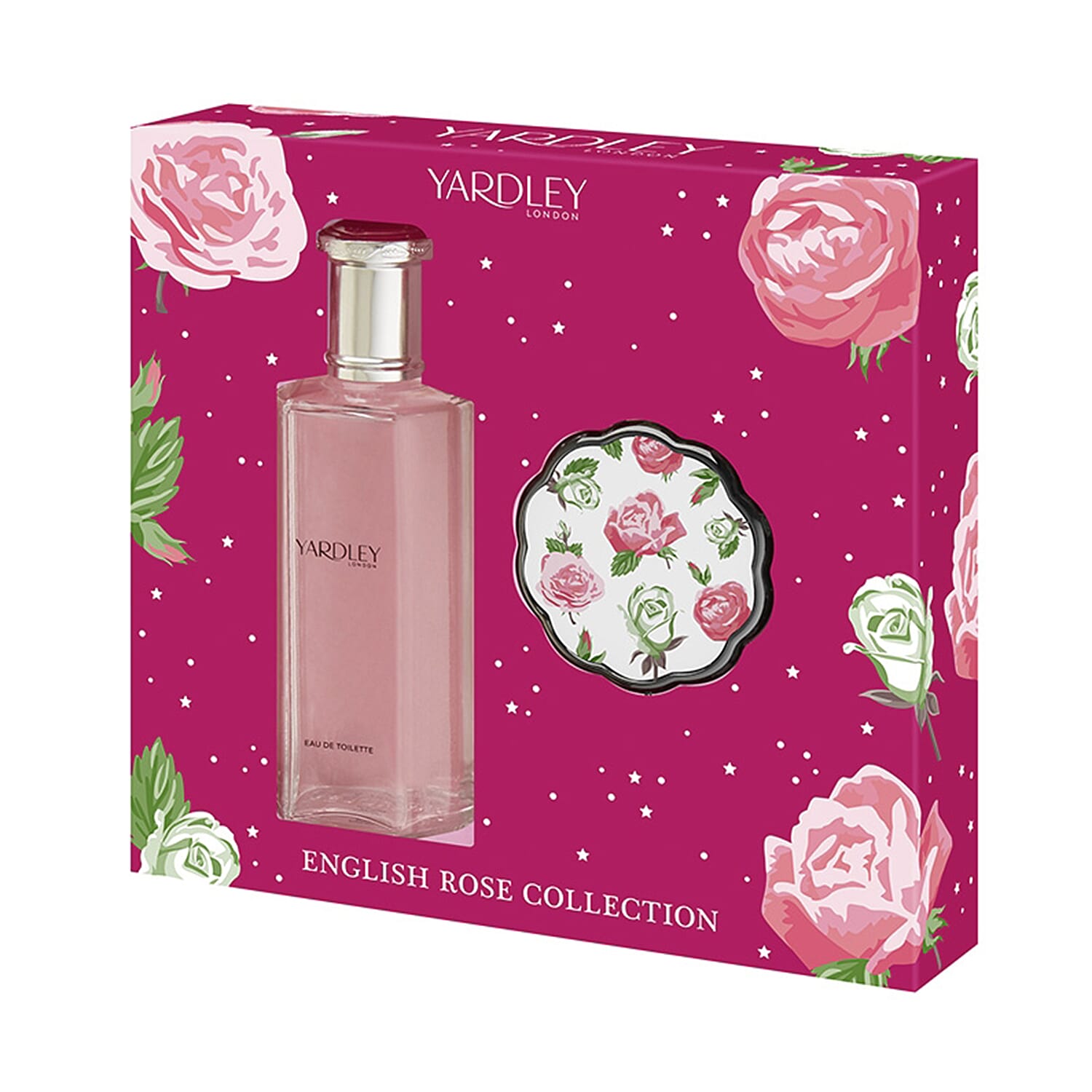 Yardley- Rose Set (Incl. Eau De Toilette - 125ml & Compact Mirror)