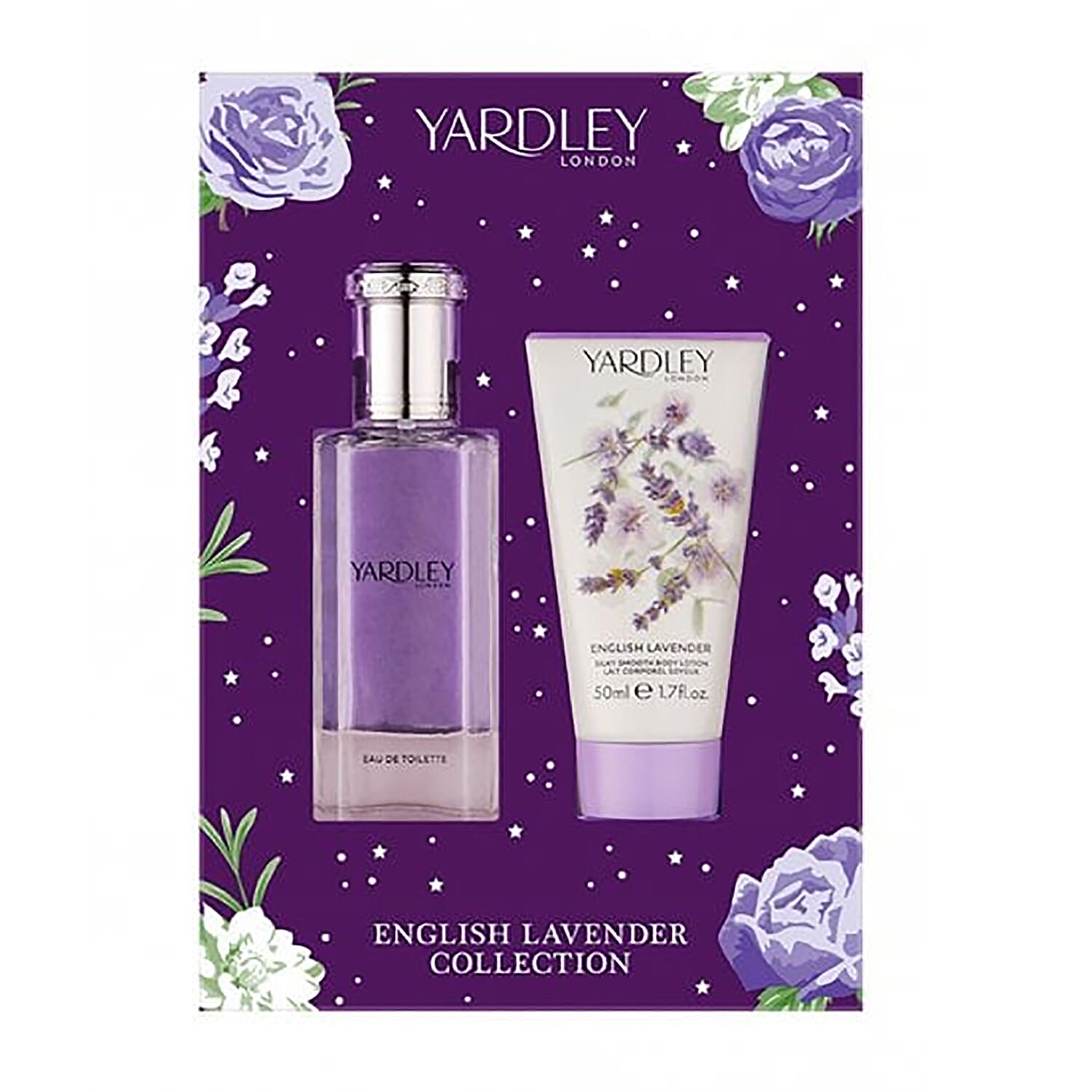 Yardley- Lavender Set (Incl. Eau De Toilette - 50ml & Body Lotion - 50ml)