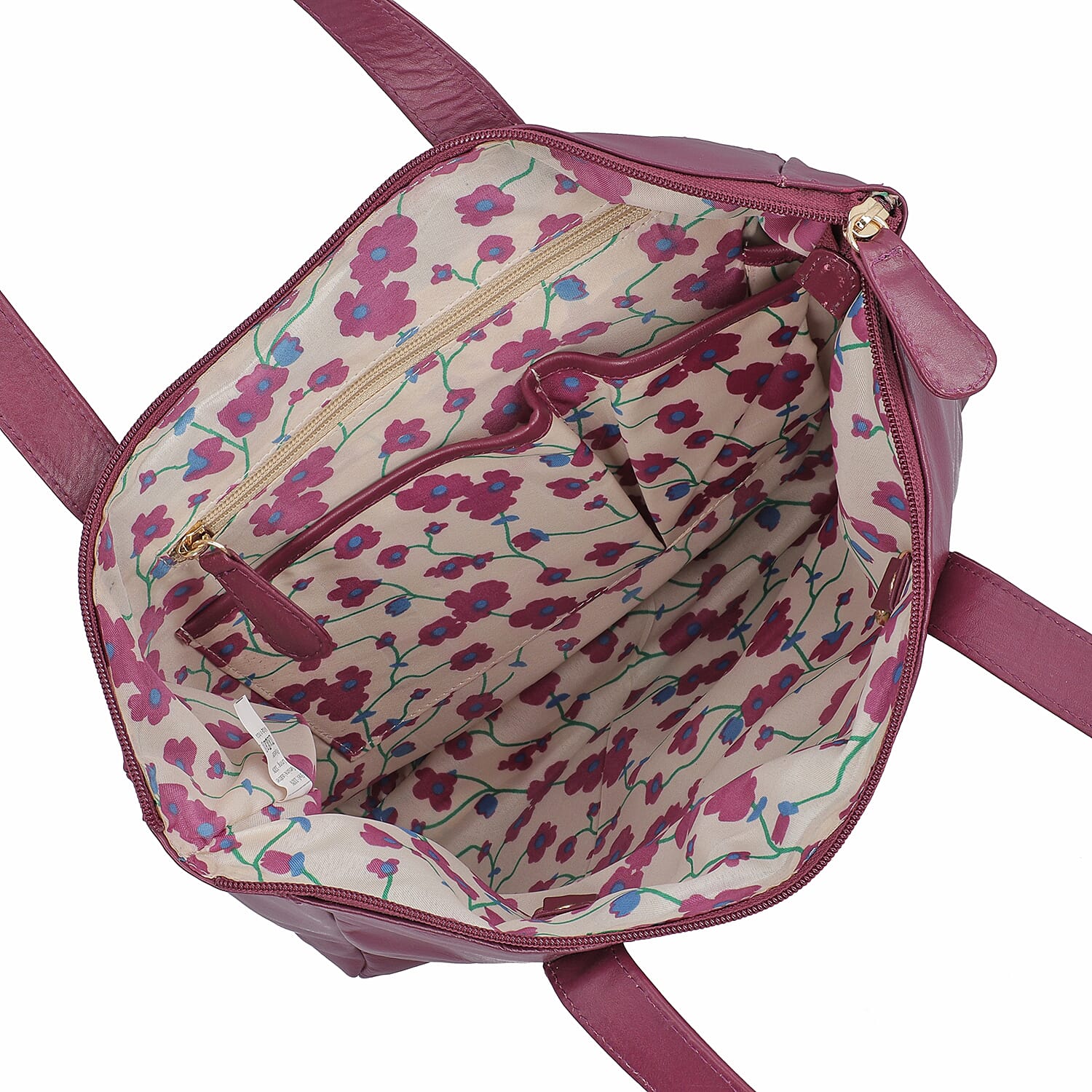 Union Code Genuine Leather Black Tote Bag and RFID Wrislet with Zipper Closure