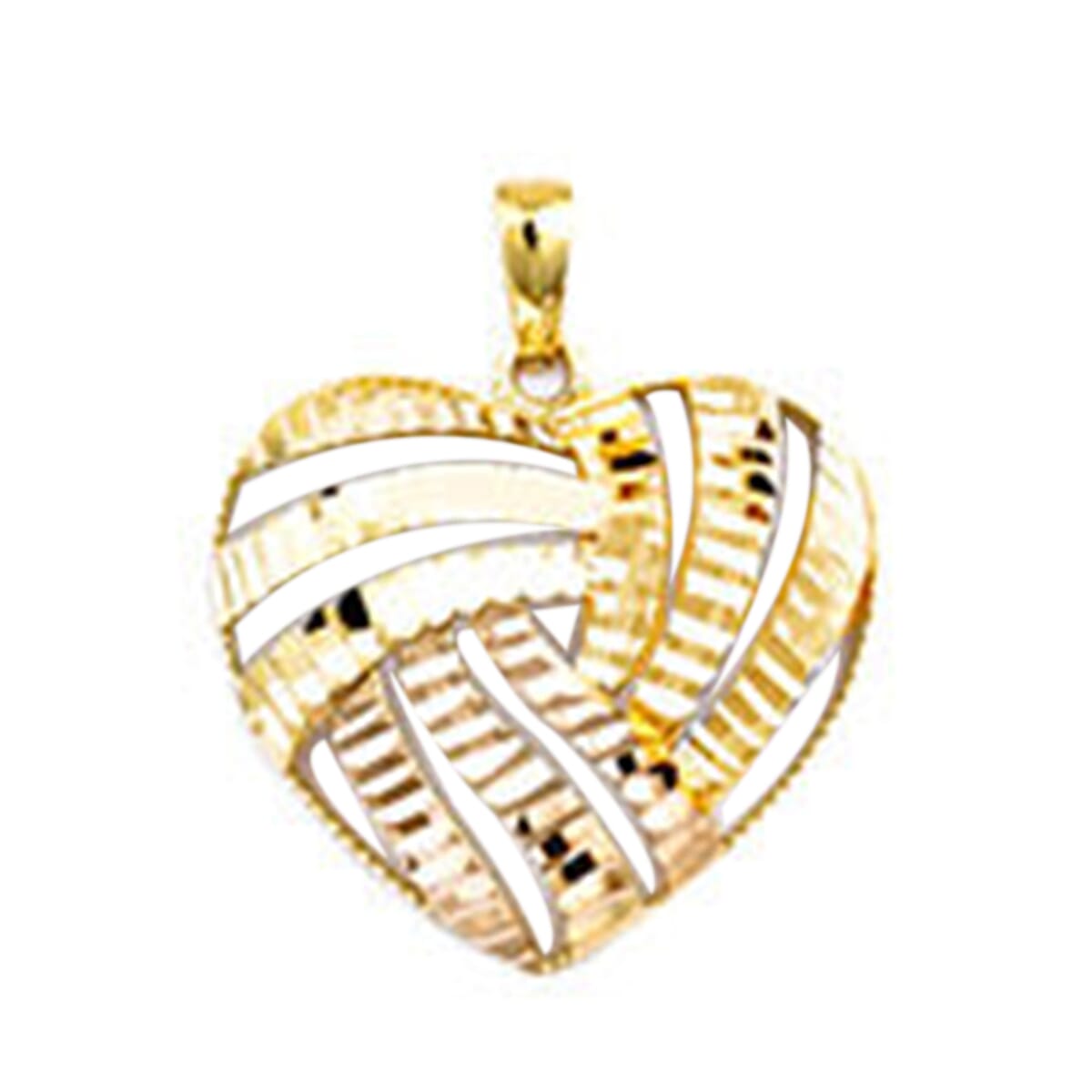 Italian Made 9K Yellow Gold Heart Pendant