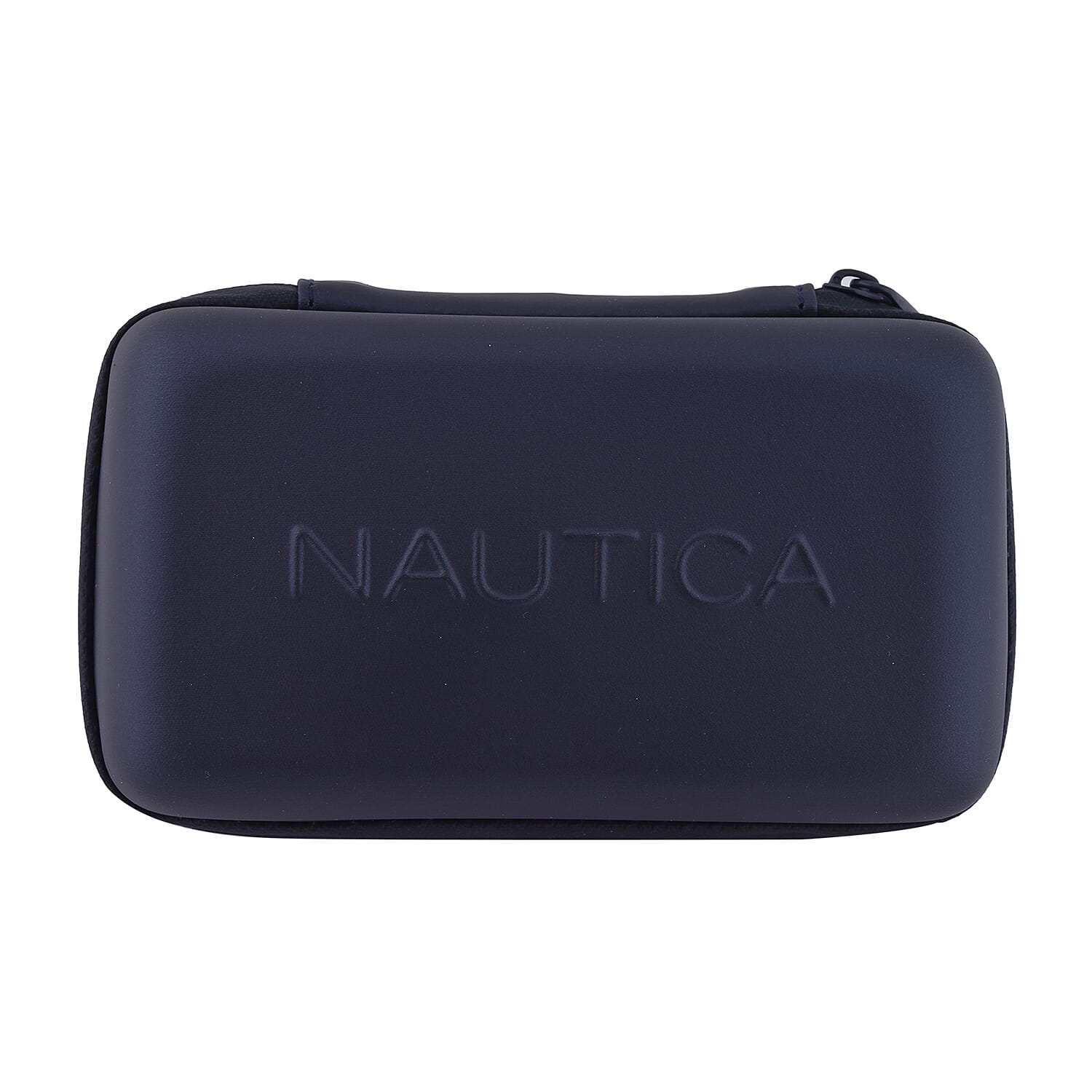 Nautica Ocean Beach 100 ATM Water Resistant Chronograph Mens Watch with Navy Silicone Strap - 46MM
