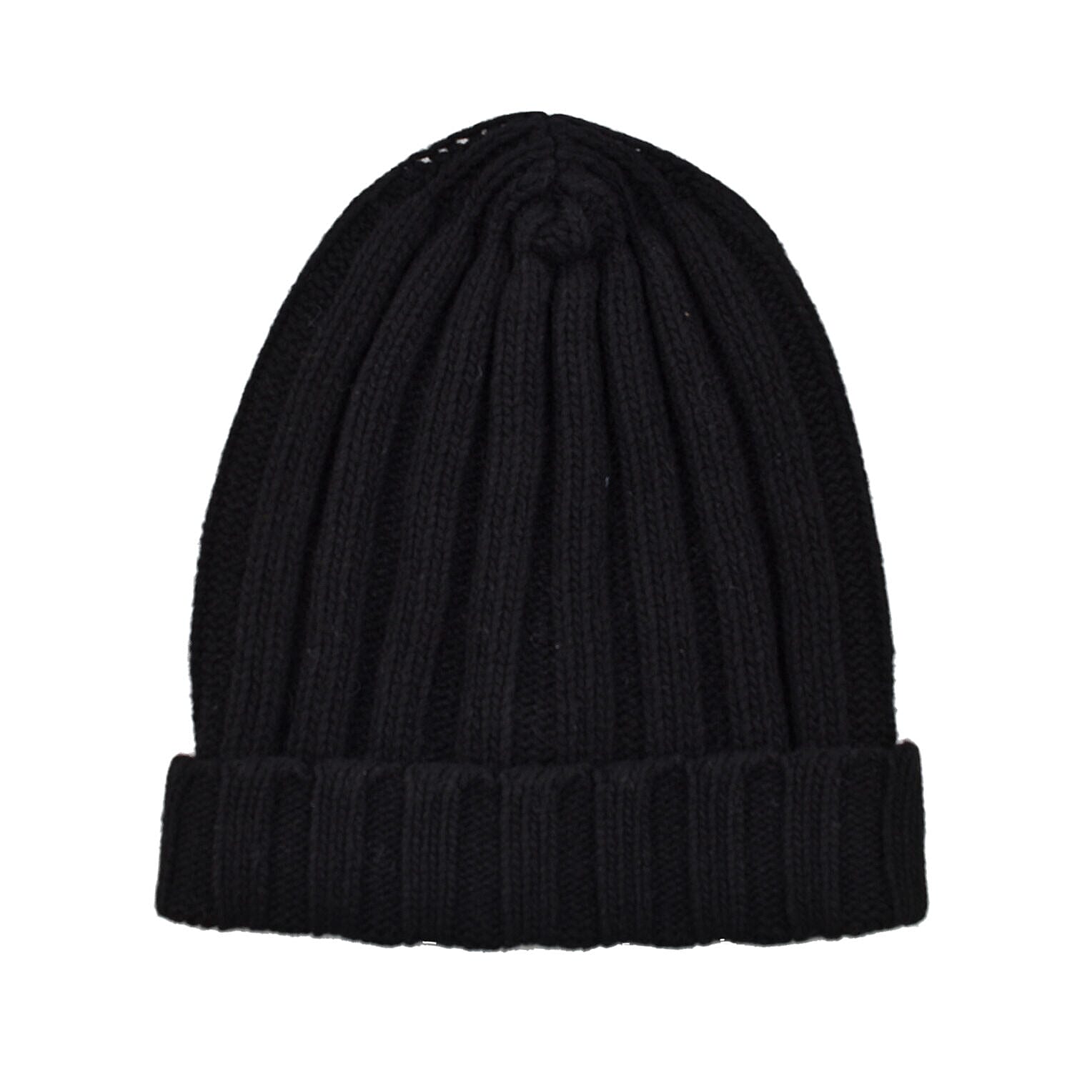FIORUCCI Black Knitted Hat (Size 26x20cm)