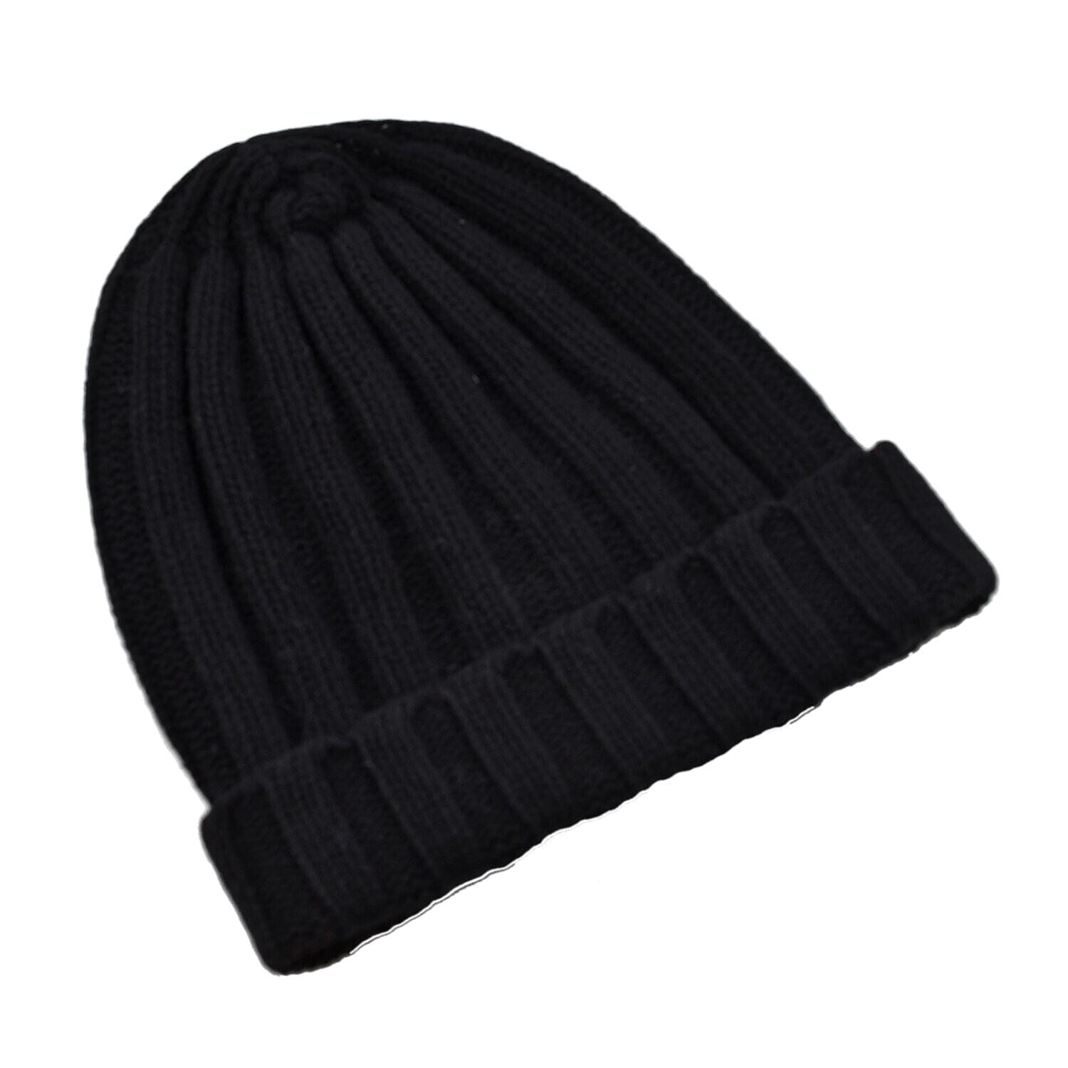FIORUCCI Black Knitted Hat (Size 26x20cm)