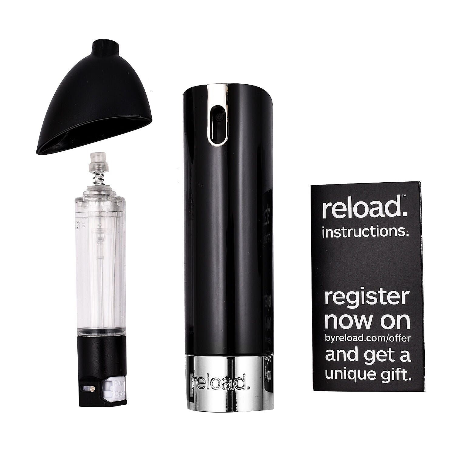 Reload Mini Perfume Spray Black (Incl. Cleansing Refill & Yellow Skin)