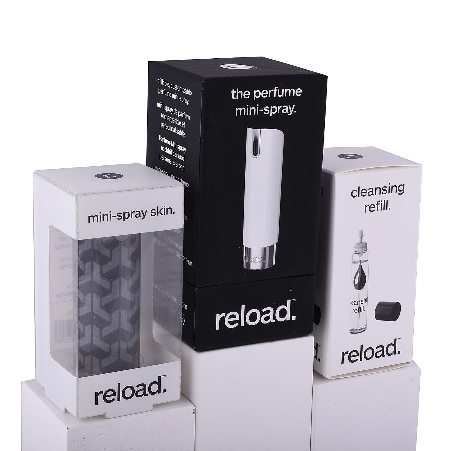 Reload Mini Perfume Spray White (Incl. Cleansing Refill & Grey Skin)