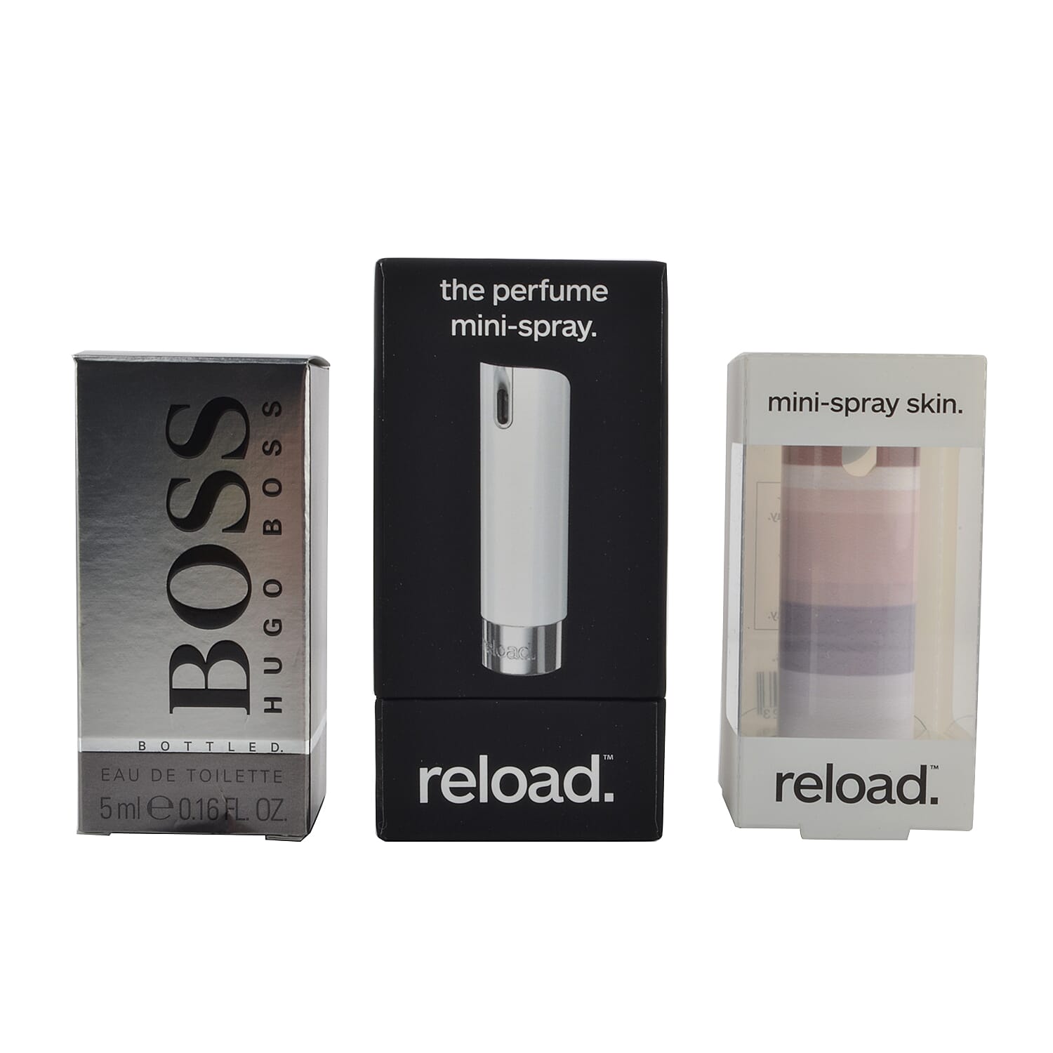 Reload Mini Perfume Spray White (Incl. Hugo Boss Bottled - 5ml & Grey Skin) - Grey Variations