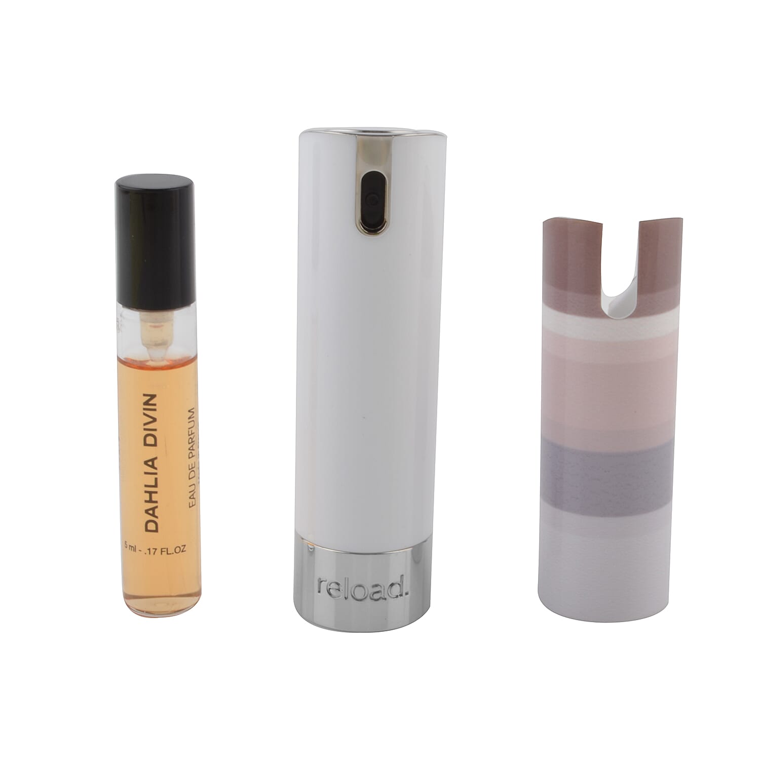 Reload Mini Perfume Spray White (Incl. Givenchy Dahlia Divin - 5ml & Grey Skin) - Grey Variations