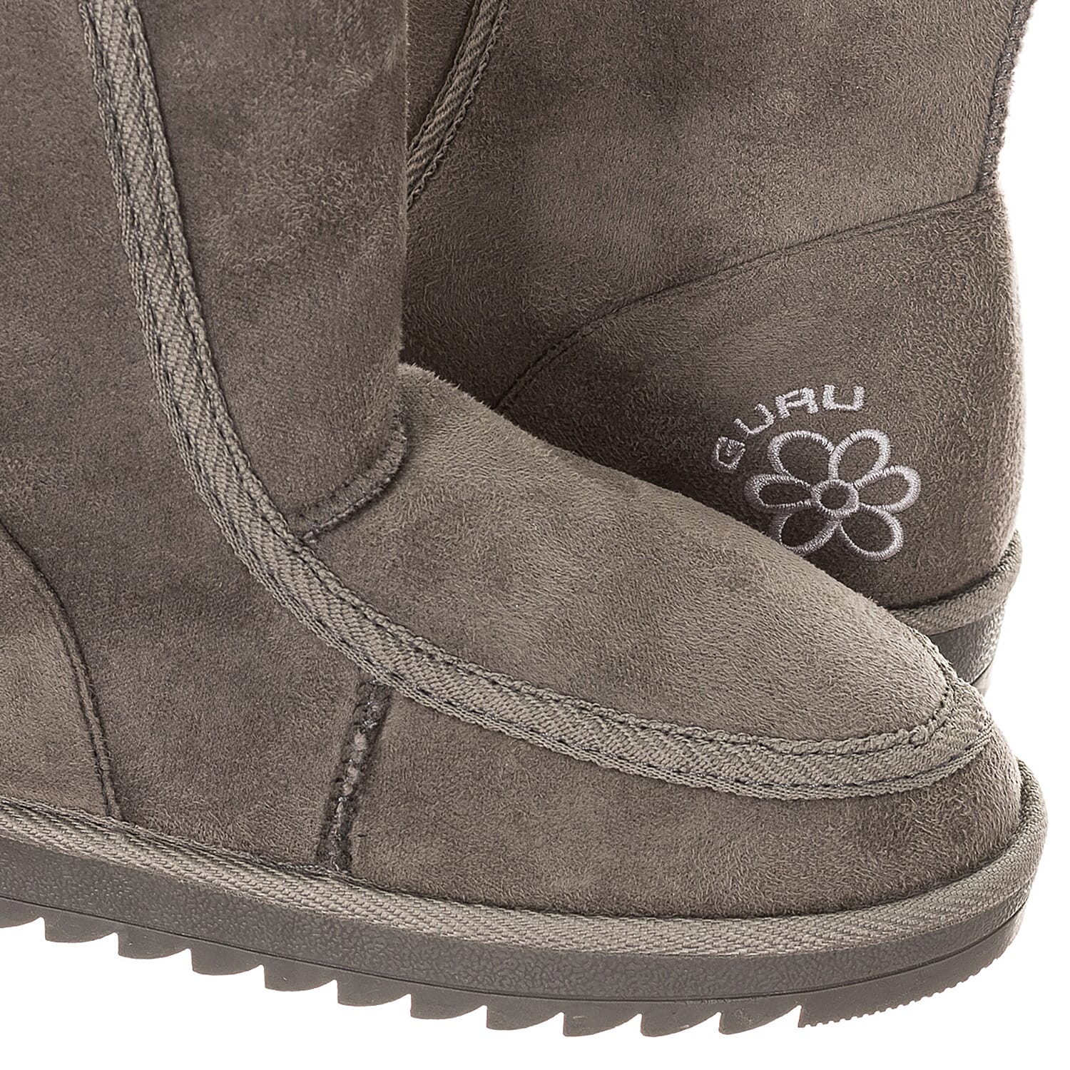 GURU Womens Winter Fluffy Ankle Boots - Grey