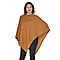 Knit Poncho Material polyester - Brown