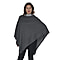 Knit Poncho Material polyester - Brown