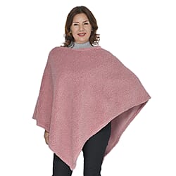 Elegant Faux fur Poncho - Grey