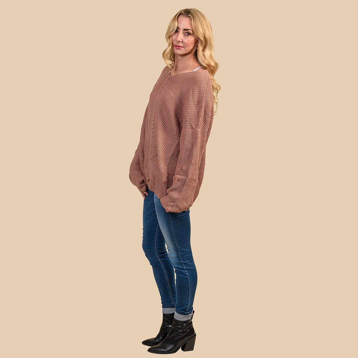 KRIS ANA Braided Front Jumper (Size 8-18) - Pink