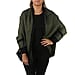 KRIS ANA Longline Border Cardigan - Khaki and Black
