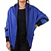 KRIS ANA Longline Border Cardigan -Cobalt & Black