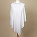 Kris Ana Diamonte Trim Poncho - Light Grey