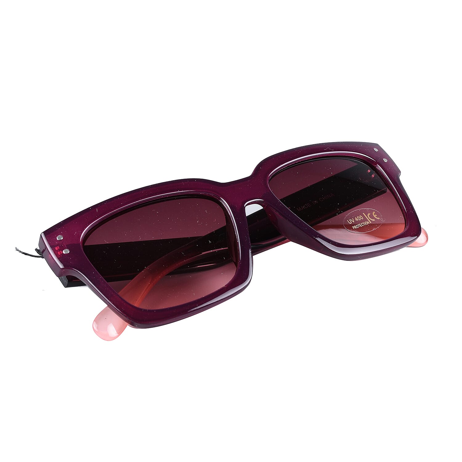 Square Shape Sunglasses for Womens- Burgundy