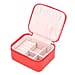 Travel Jewellery Organiser with Removable Compartments - Red