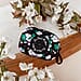 Pet Pooch Boutique- Emerald Forest Poo Bag Holder Floral Print (Size 8x5x5 Cm)- Green & Black