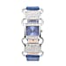 STRADA Japanese Movement Blue Dial Crystal Studded Water Resistant Watch with Blue Colour Strap