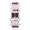 STRADA Japanese Movement Purple Dial Crystal Studded Water Resistant Watch with Purple Colour Strap