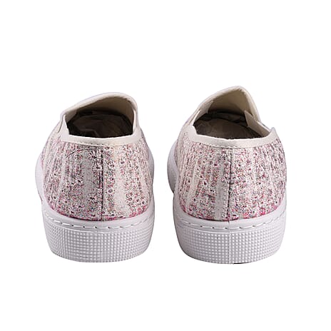 Manchester Closeout Deal Canvas Women Shoes (Size-6) - Beige