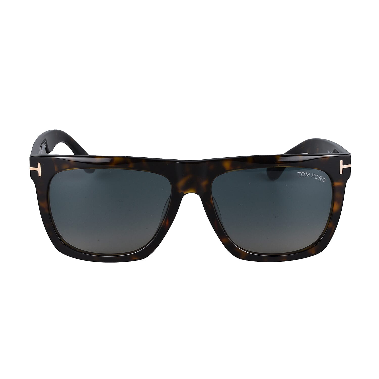 TOM FORD Rectangle Tortoise Sunglasses- Brown