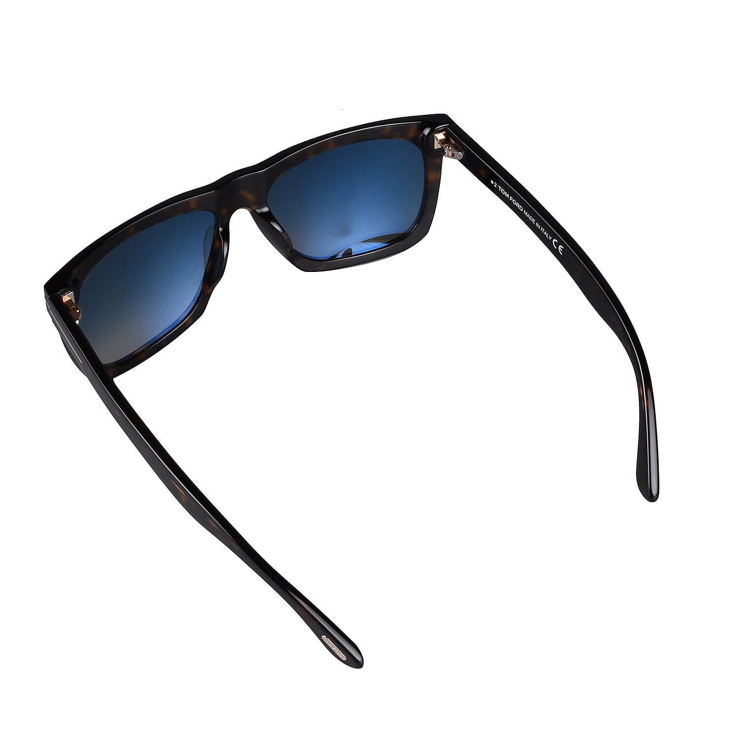 TOM FORD Rectangle Tortoise Sunglasses- Brown