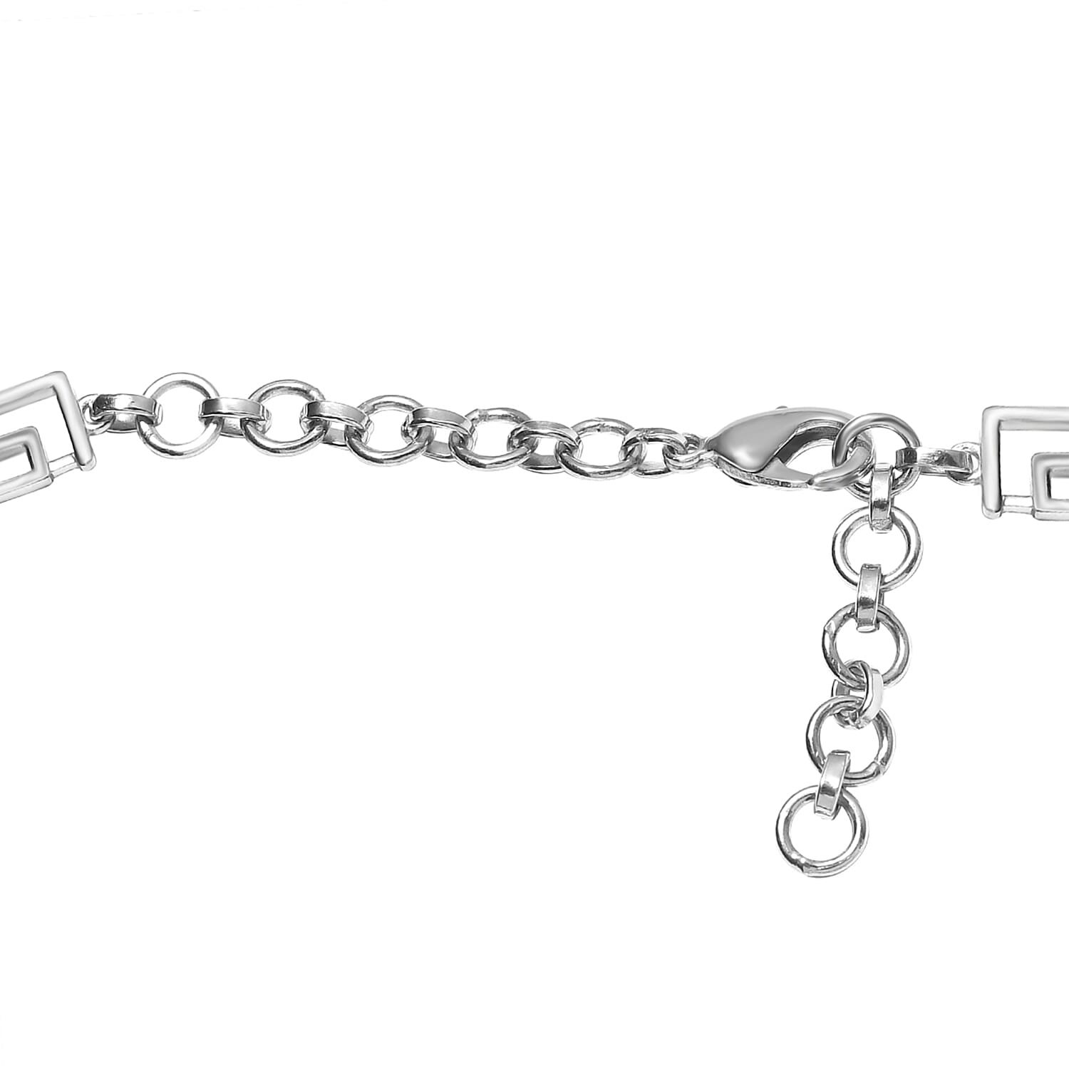 Designer Inspired - Malachite Greek Key Necklace (Size - 20)