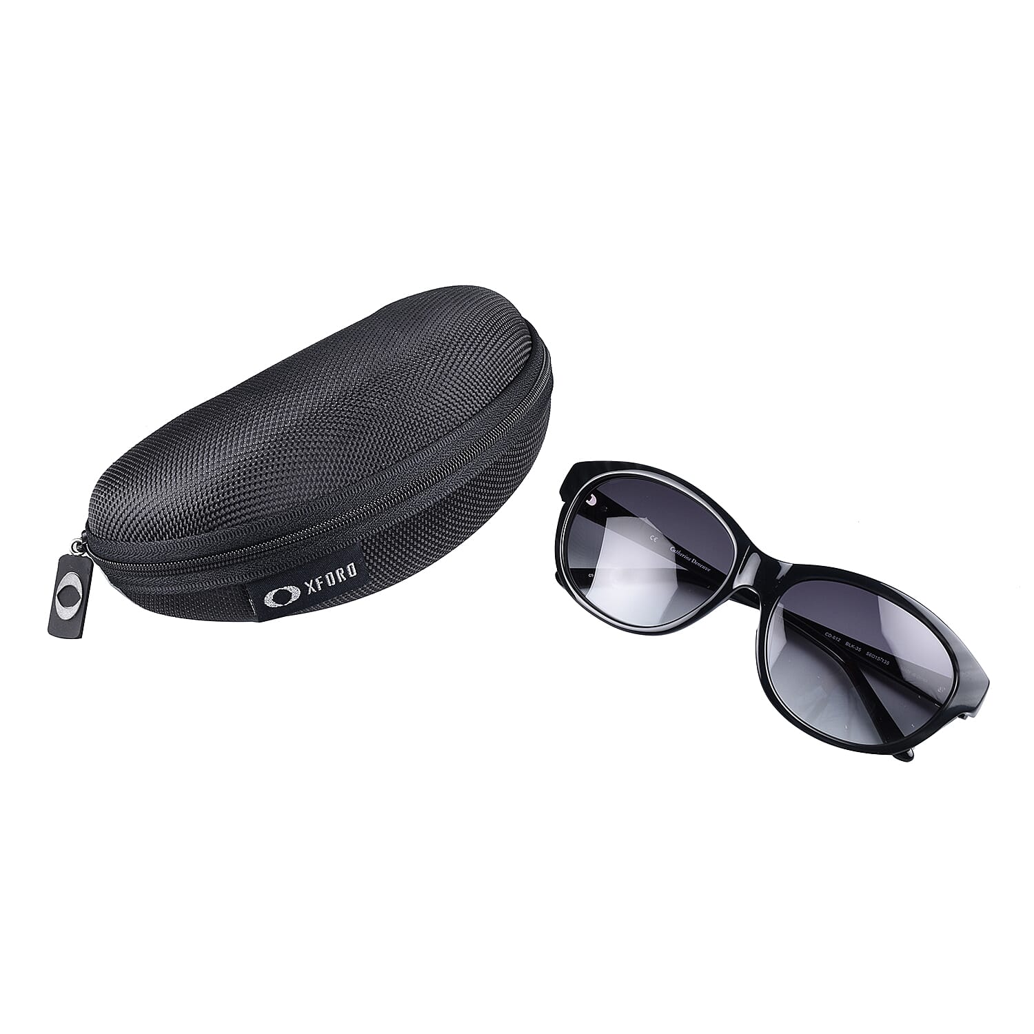 Catherine Denevue- Womens Black Cateye Sunglasses