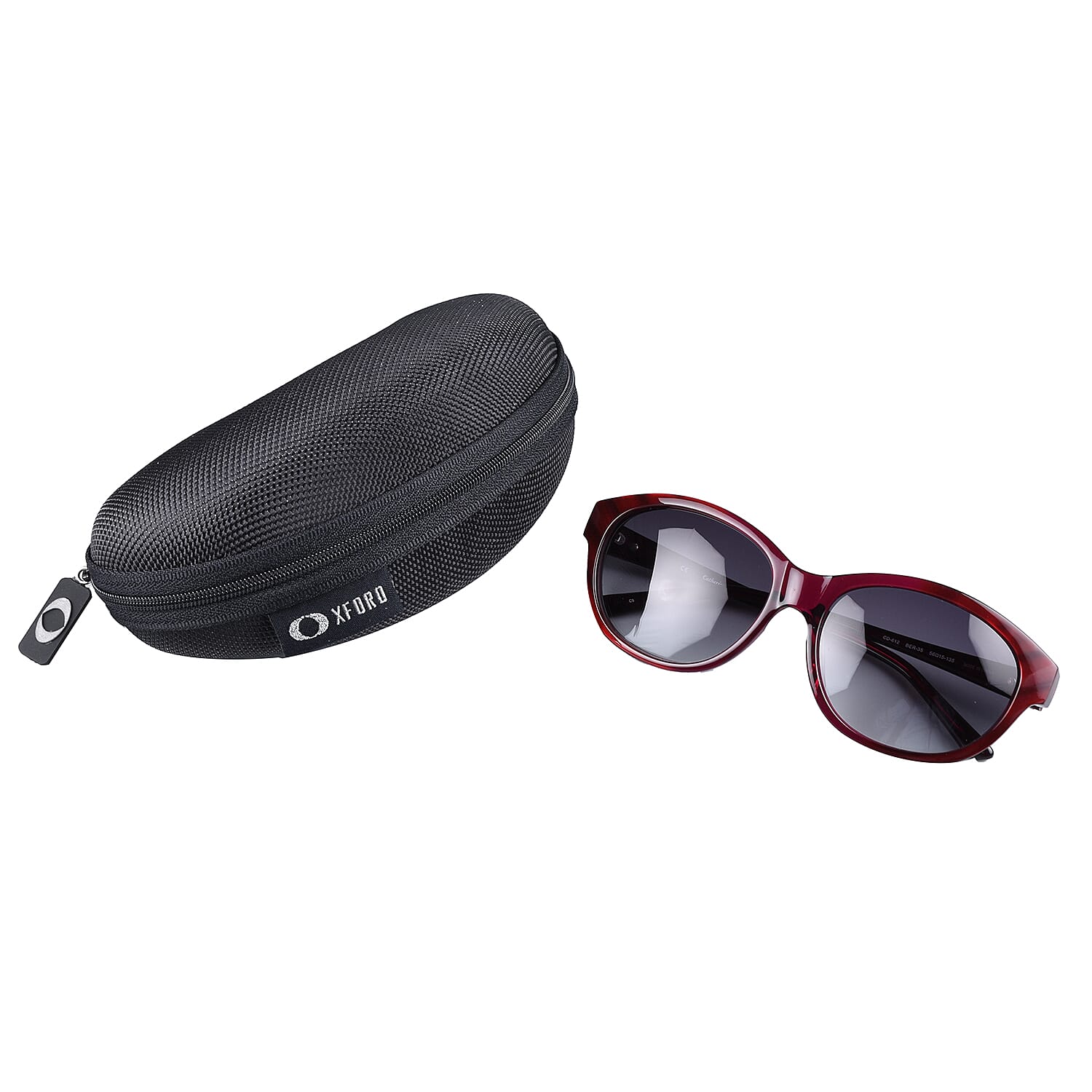 Catherine Denevue- Womens Red Cateye Sunglasses