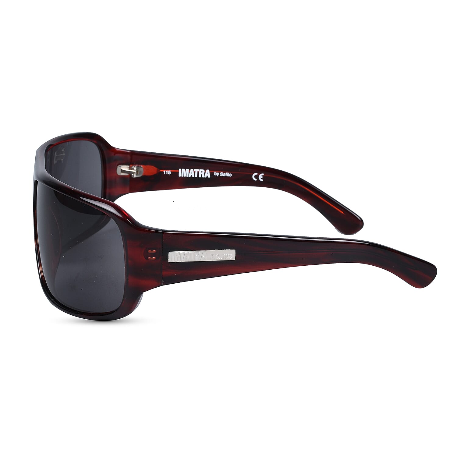 IMATRA- UNISEX Dark Red Sunglasses with Double Bridge