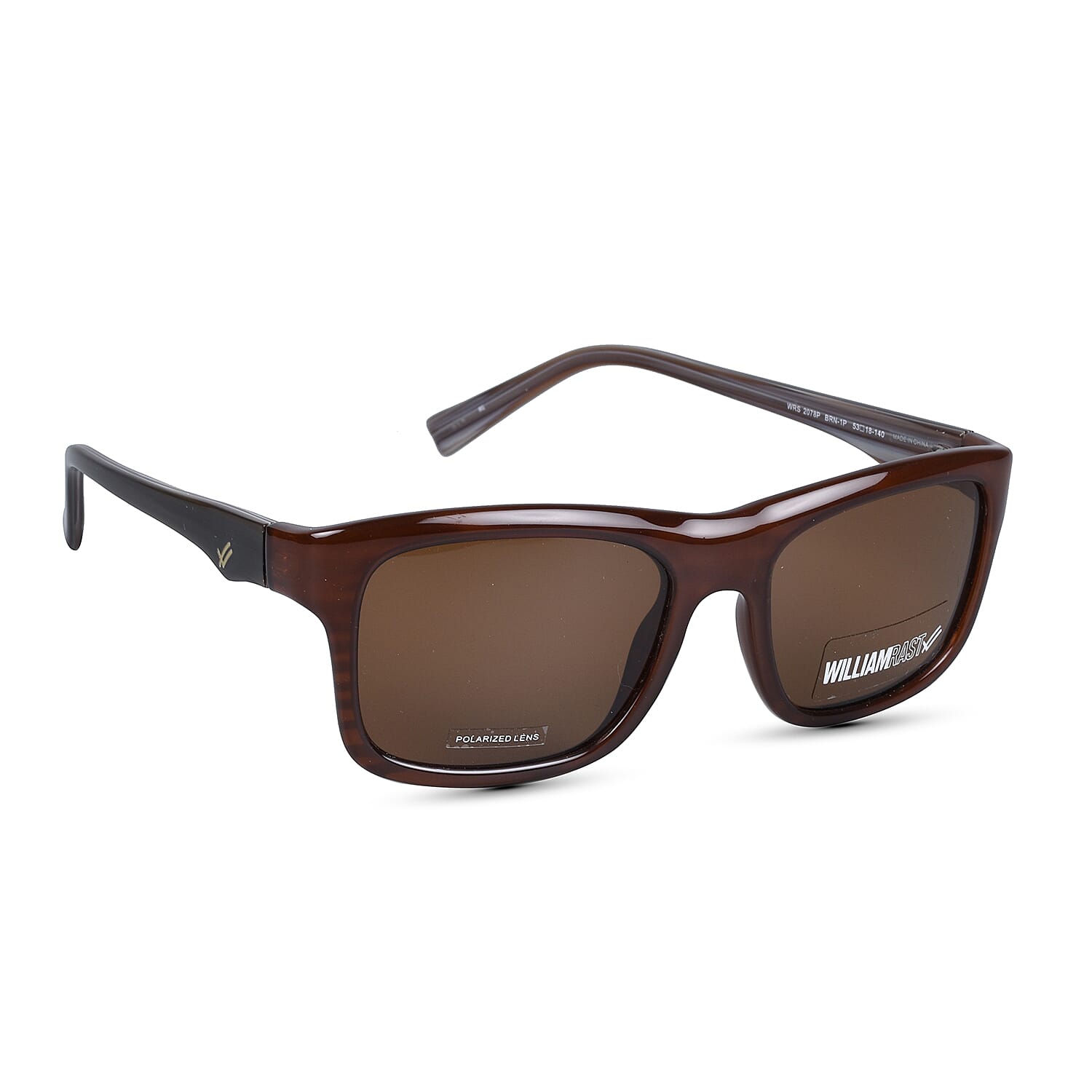 WILLIAM RAST - Unisex Brown Wayferer Sunglasses with Polarized Lenses