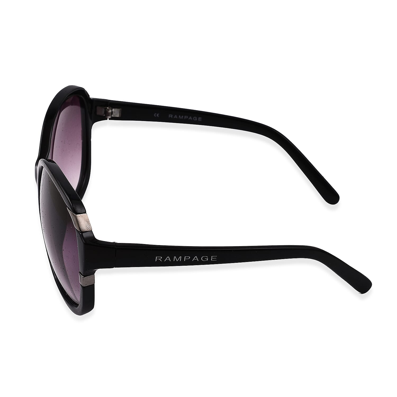 RAMPAGE - Womens Black Oversize Sunglasses with Grey Lenses