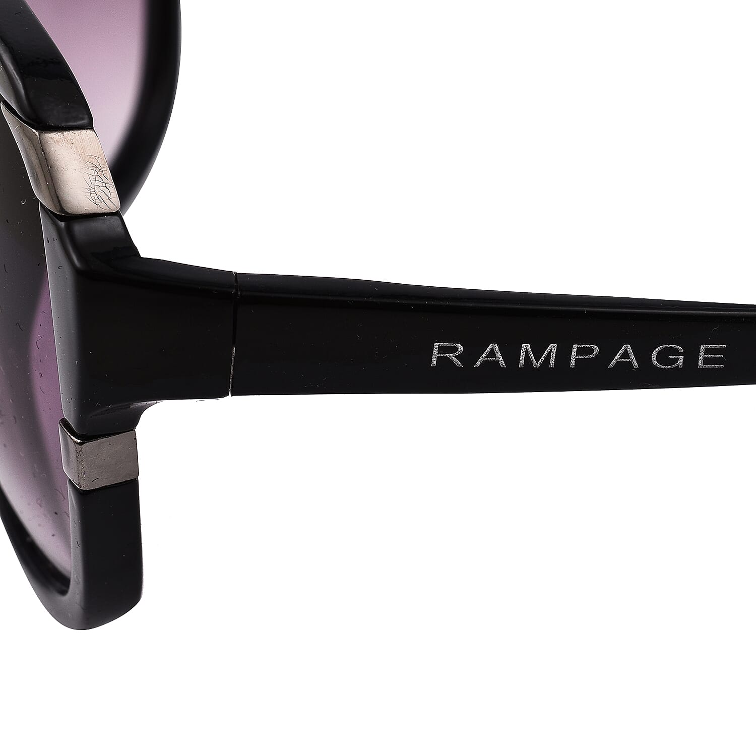 RAMPAGE - Womens Black Oversize Sunglasses with Grey Lenses