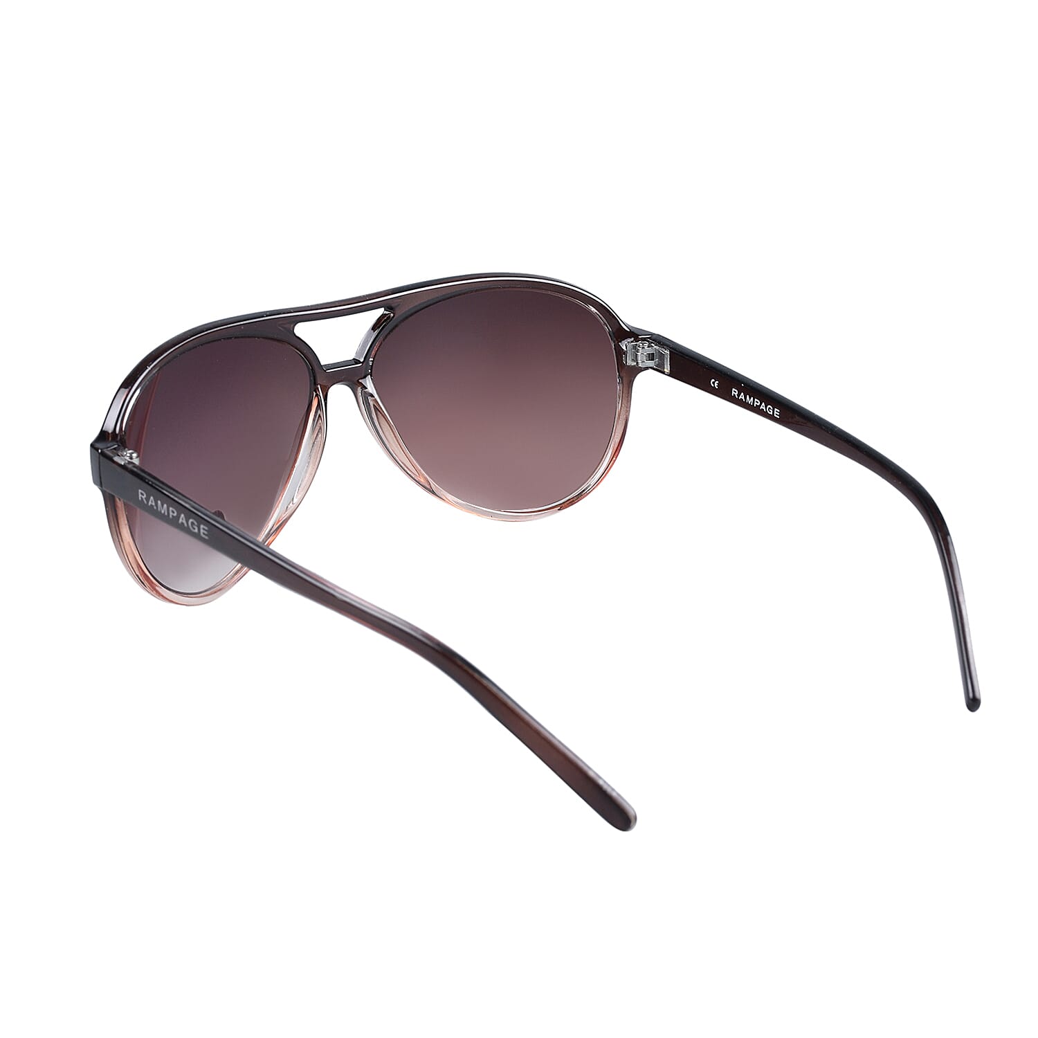RAMPAGE - Unisex Brown Aviator Sunglasses