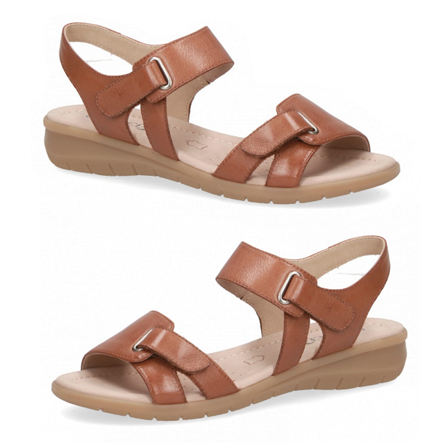 CAPRICE Sandal Flat NUT NAPPA