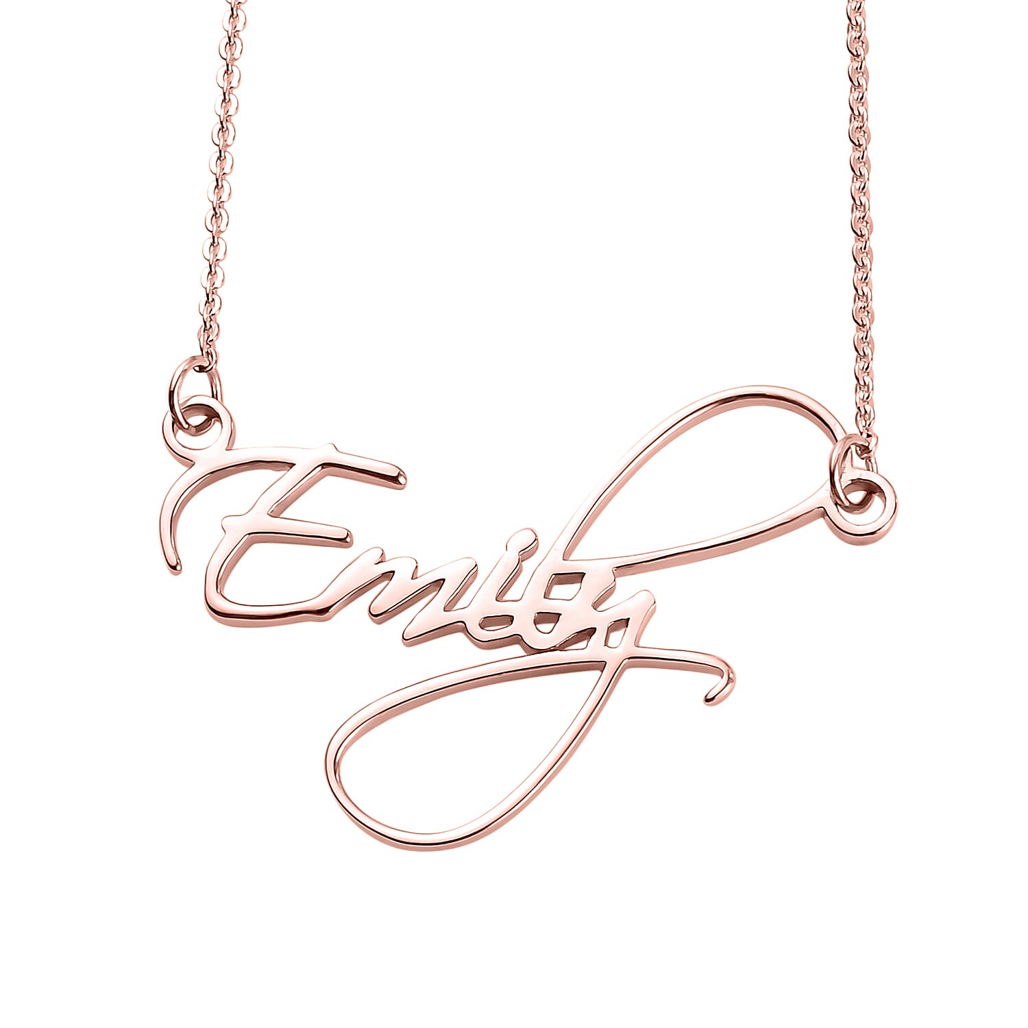 18K Rose Gold Vermeil Plated Sterling Silver Rambo Chain Necklace (Size - 18 - 2 Ext.), Silver Wt. 5.13 Gms.