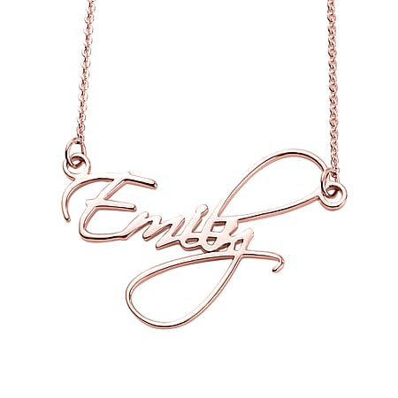 18K Rose Gold Vermeil Plated Sterling Silver Rambo Chain Necklace (Size - 18 - 2 Ext.), Silver Wt. 5.13 Gms.