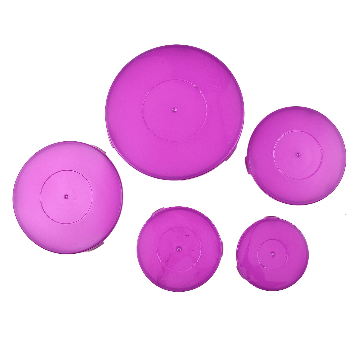 Set of Five Glass Storage Bowls