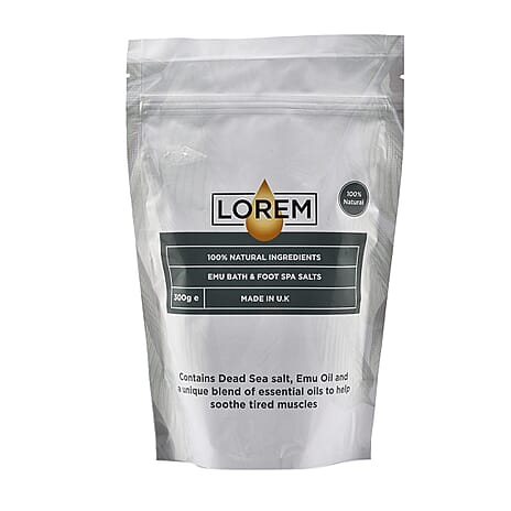 Lorem Emu Bath and Foot Spa Salts - 300g