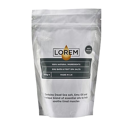 Lorem Emu Bath and Foot Spa Salts - 300g Lorem Emu Bath and Foot Spa Salts - 300g
